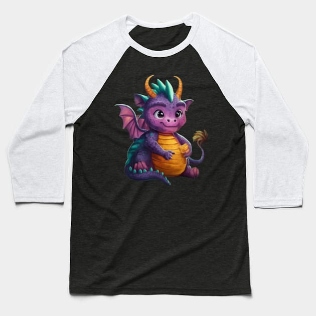 Tiny dragon Baseball T-Shirt by TshirtMA